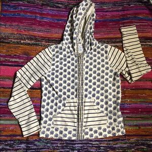 Patterned Lucky Brand Zipup Hoodie